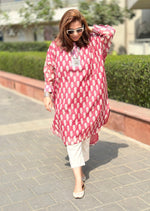 Wine Pink Booti One Size Kurta Set