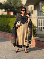 SITARA - Sandstone Pure Silk Co-ord set (Loose Fit / One Size)