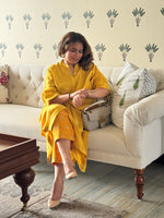 SEHAR - Marigold Pure Silk Kurta / Kurta Set