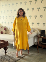 SEHAR - Marigold Pure Silk Kurta / Kurta Set