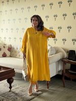 SEHAR - Marigold Pure Silk Kurta / Kurta Set