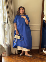 SITARA - Neel Pure Silk Co-ord set (Loose Fit / One Size)