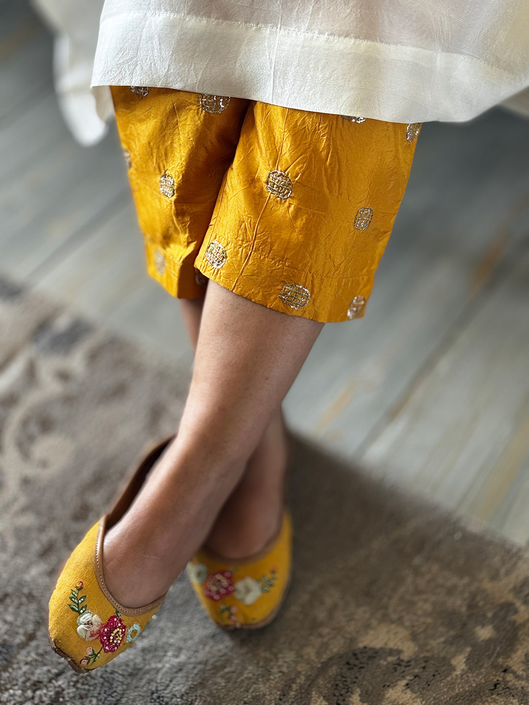 SITARA - Moonlit Classic Silk Co-ord set (Loose Fit / One Size)