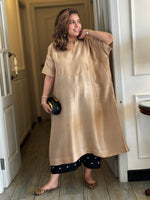 SITARA - Sandstone Pure Silk Co-ord set (Loose Fit / One Size)