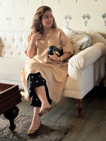 SITARA - Sandstone Pure Silk Co-ord set (Loose Fit / One Size)