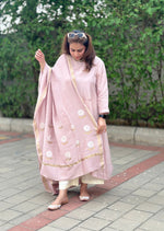 MOH - Rose Blush Pink Pure Silk Kurta / Suit set