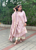 MOH - Rose Blush Pink Pure Silk Kurta / Suit set