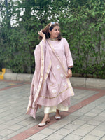 MOH - Rose Blush Pink Pure Silk Kurta / Suit set