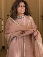 NEERA - Dewy Pink Silk Kurta Set