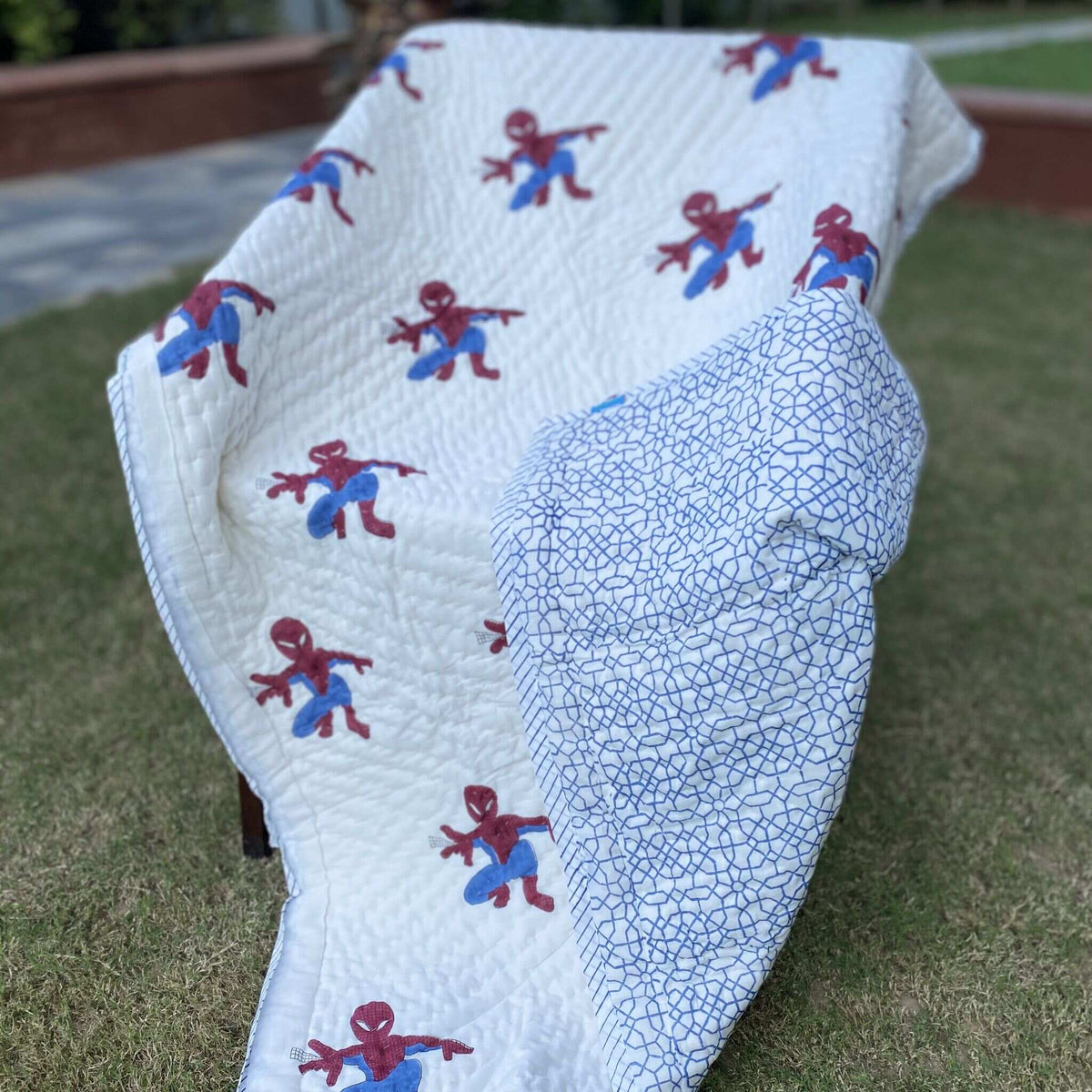 Spidey Reversible Kids Quilt