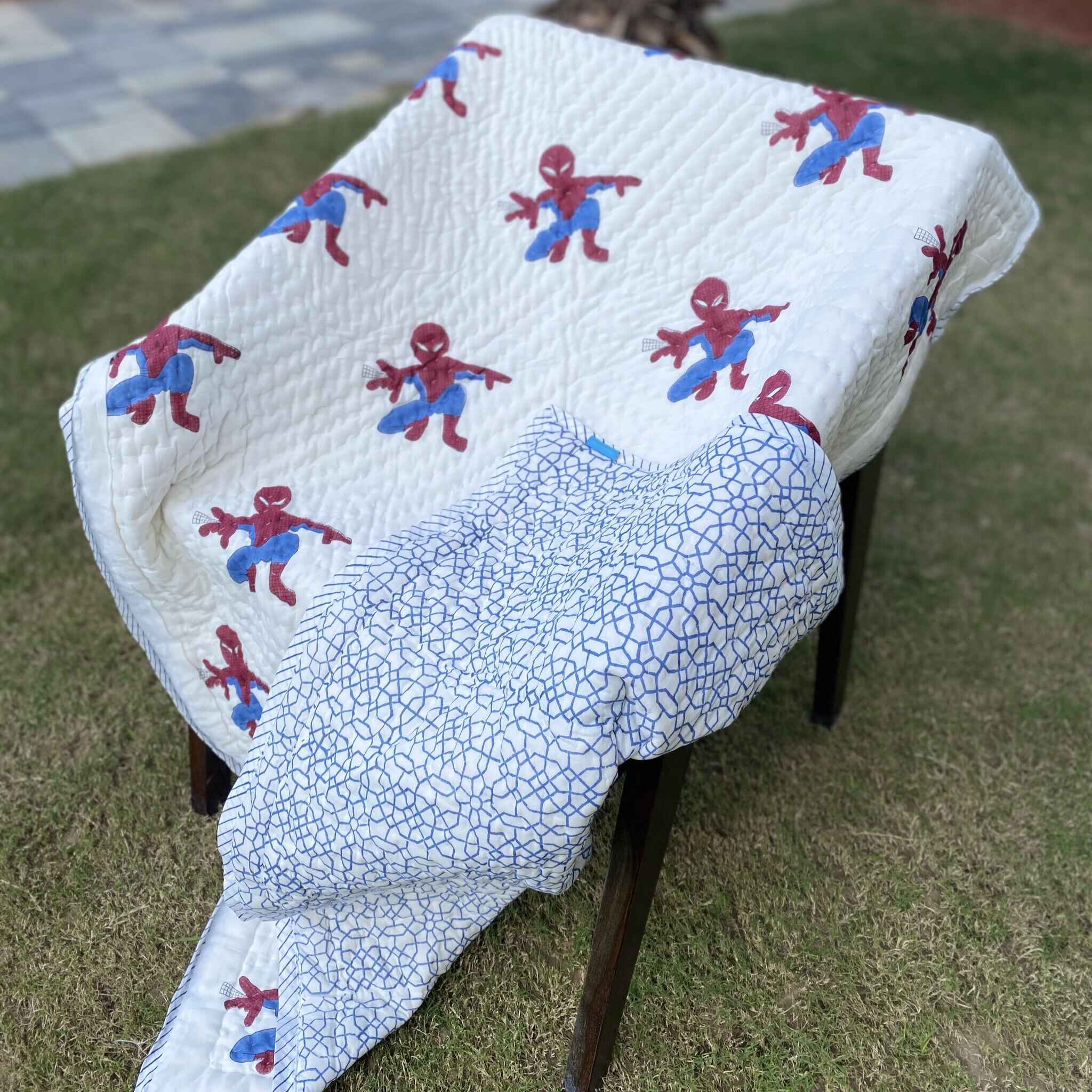 Spidey Reversible Kids Quilt