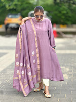 MOH - Lila Pink Pure Silk Kurta / Suit set