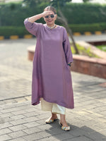 MOH - Lila Pink Pure Silk Kurta / Suit set