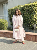 MAAYA -Rose Silk Loose Fit Kurta with Pants