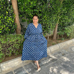 Summer Breeze Kaftan - Indigo Polki