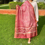 Pink Bandhej Cotsilk Handblock 2 Piece Suit