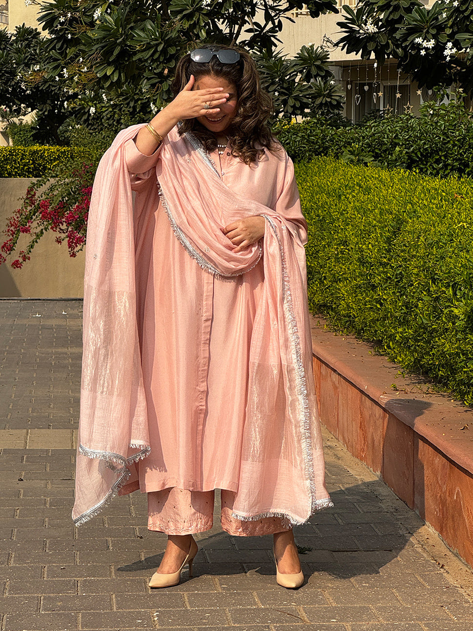 SEHAR - Candy Floss Pure Silk Kurta / Kurta Set