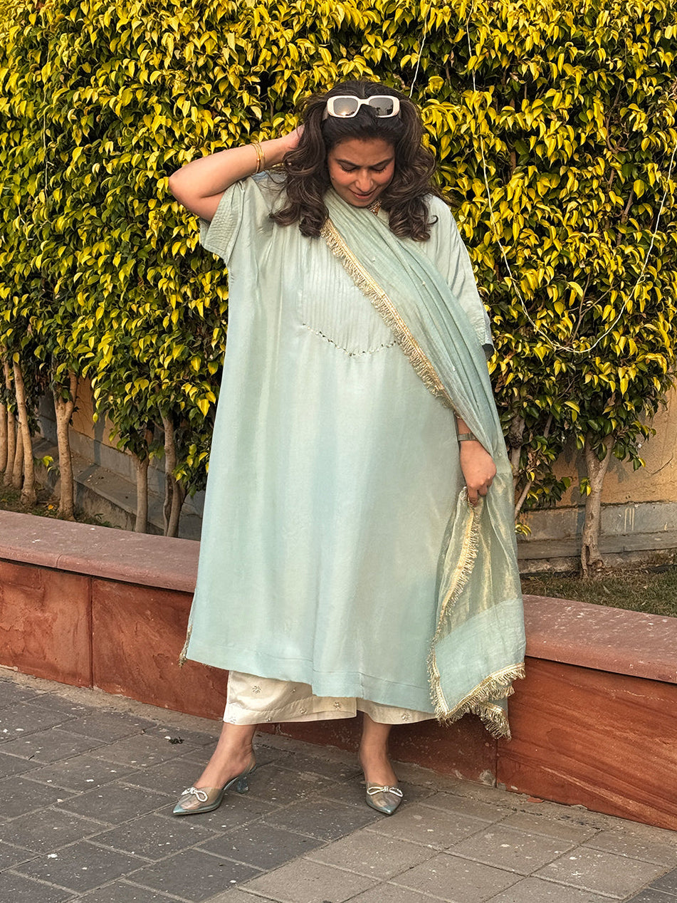 SITARA - Pika Pure Silk Co-ord set (Loose Fit / One Size)