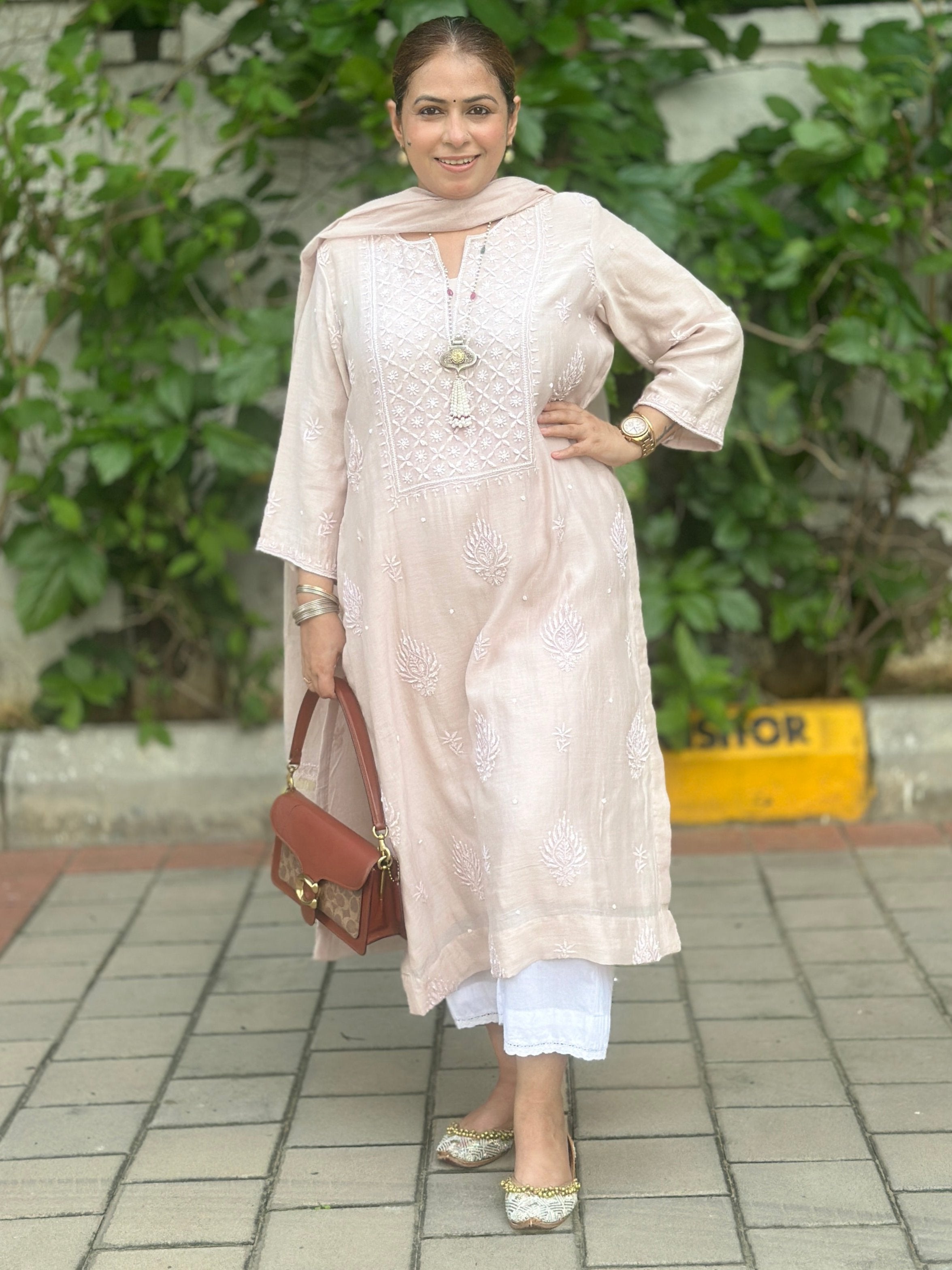 Sehaj - Fawna Co-ord set with Dupatta (Loose Fit / One Size)