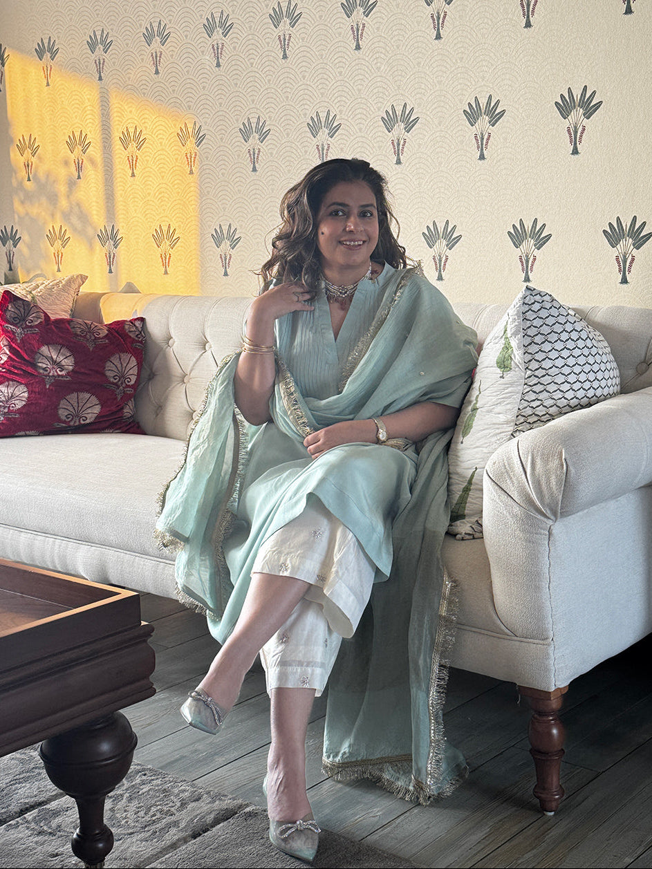 SITARA - Pika Pure Silk Co-ord set (Loose Fit / One Size)