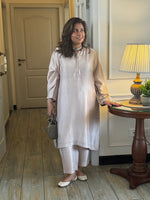 Mishri - Pearl Pink Pure Silk Kurta Set