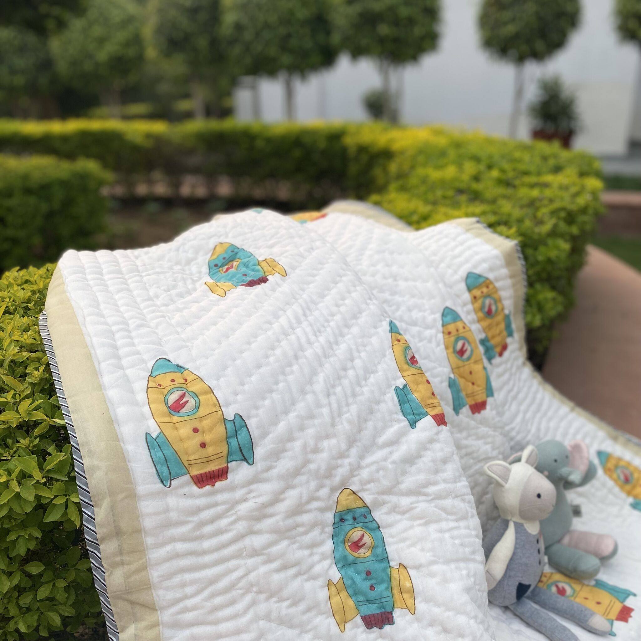 Space Ride Reversible Kids Quilt