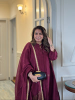 SEHAR - Malbec Pure Silk Kurta / Kurta Set