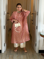 REET - Vintage Rose Bandhej One Size Silk Kurta Set