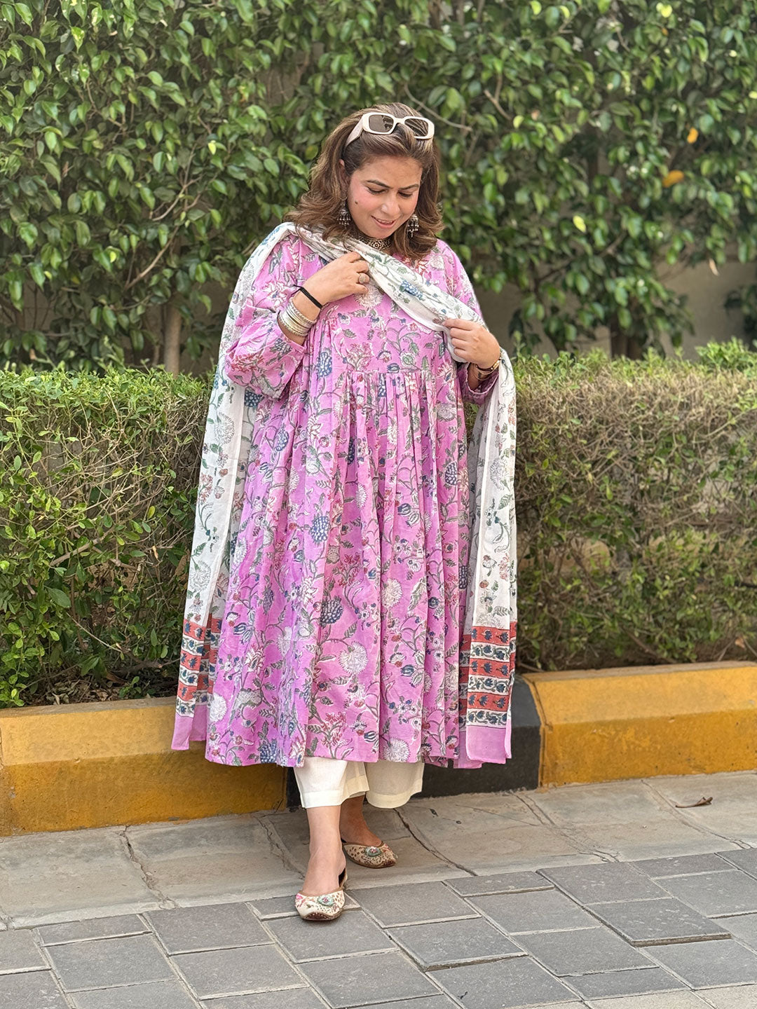 NOOR - Gulbahar Pink Kurta / Kurta Set