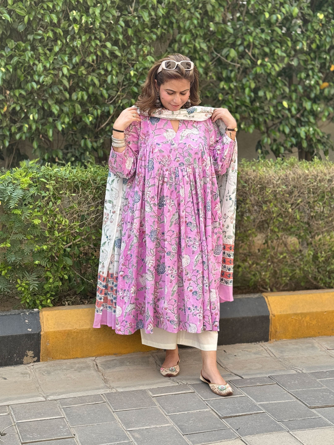 NOOR - Gulbahar Pink Kurta / Kurta Set