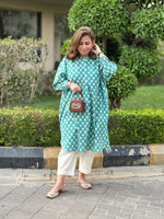 NOOR - Emerald Kurta Set (Loose Fit / One Size)