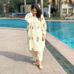 Comfy Cotton Kurta Set (Loose Fit / One Size) - Handblocked bootis