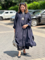 SEHAR - Kohl Black Pure Silk Kurta / Kurta Set