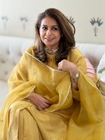 NEERA - Dusty Gold Silk Kurta Set