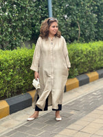 SEHAR - Champagne Pure Silk Kurta / Kurta Set