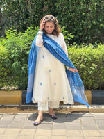 NIRAAYA - Neelima Pure Mul Chanderi Kurta / Suit set