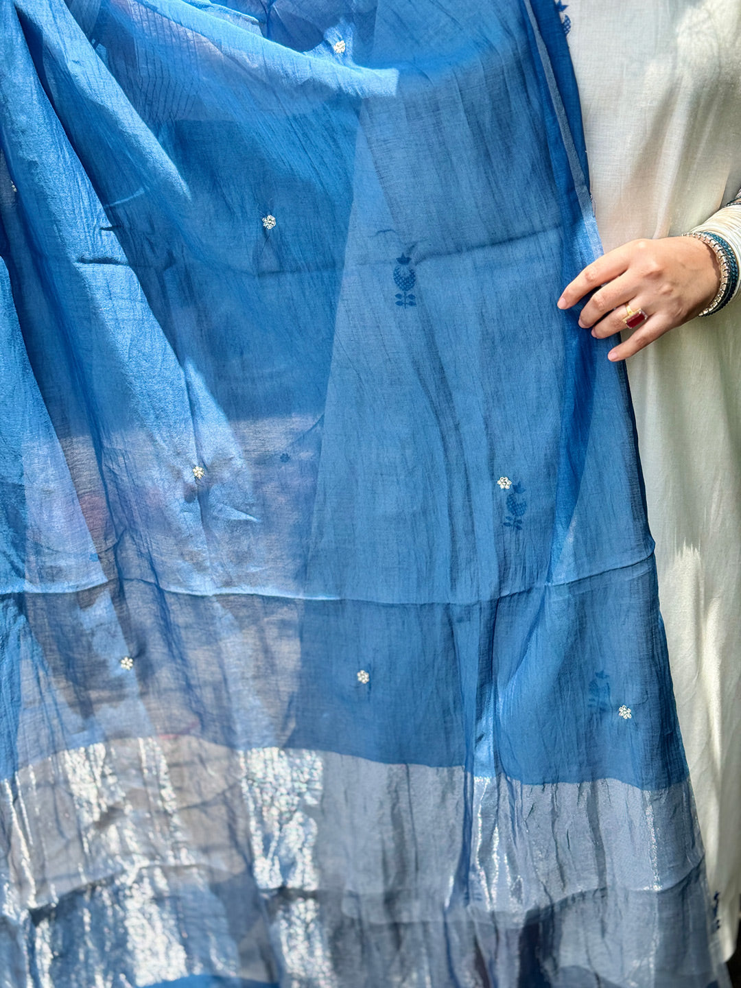 NIRAAYA - Neelima Pure Mul Chanderi Kurta / Suit set