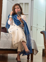 NIRAAYA - Neelima Pure Mul Chanderi Kurta / Suit set