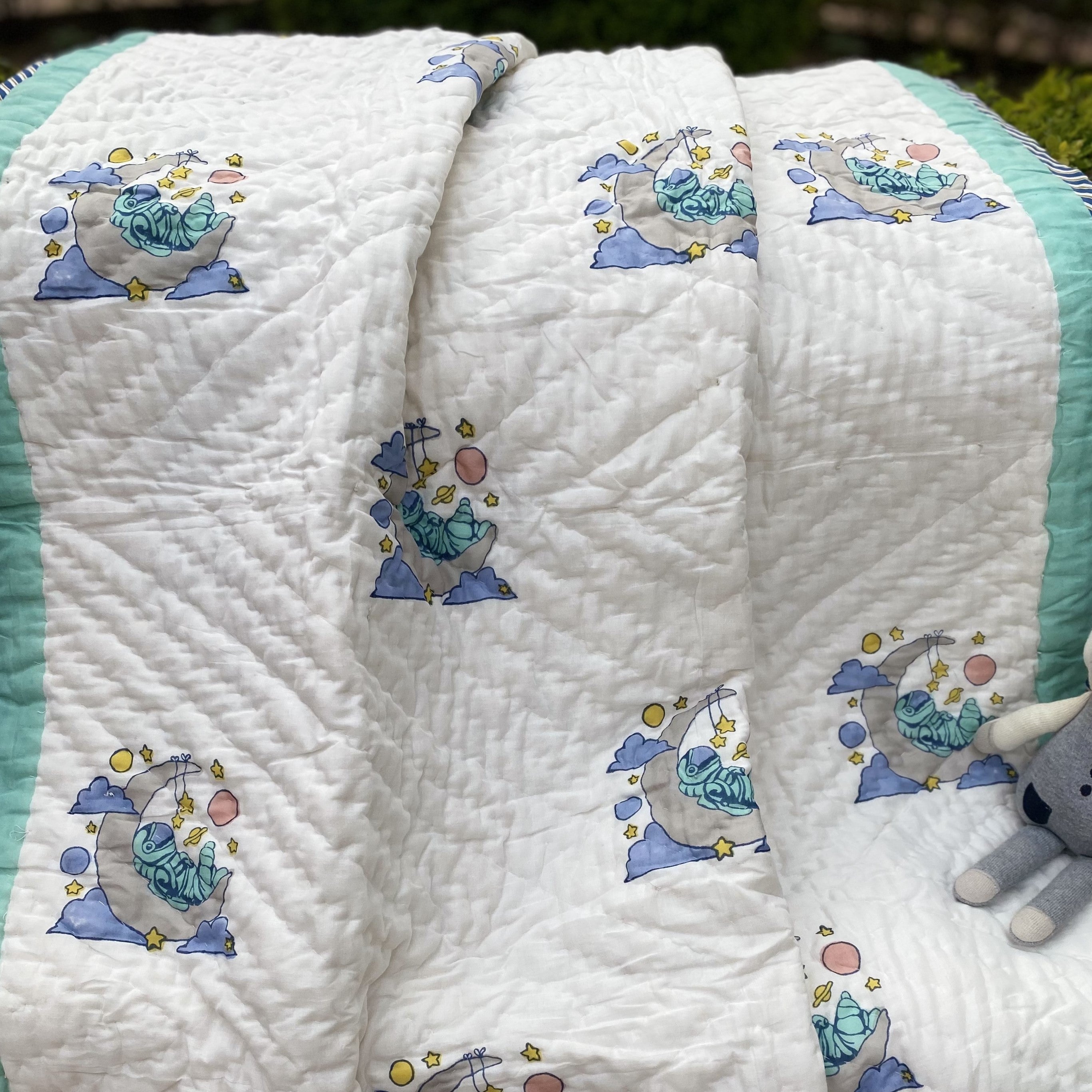 Angel on The Moon Reversible Kids Quilt