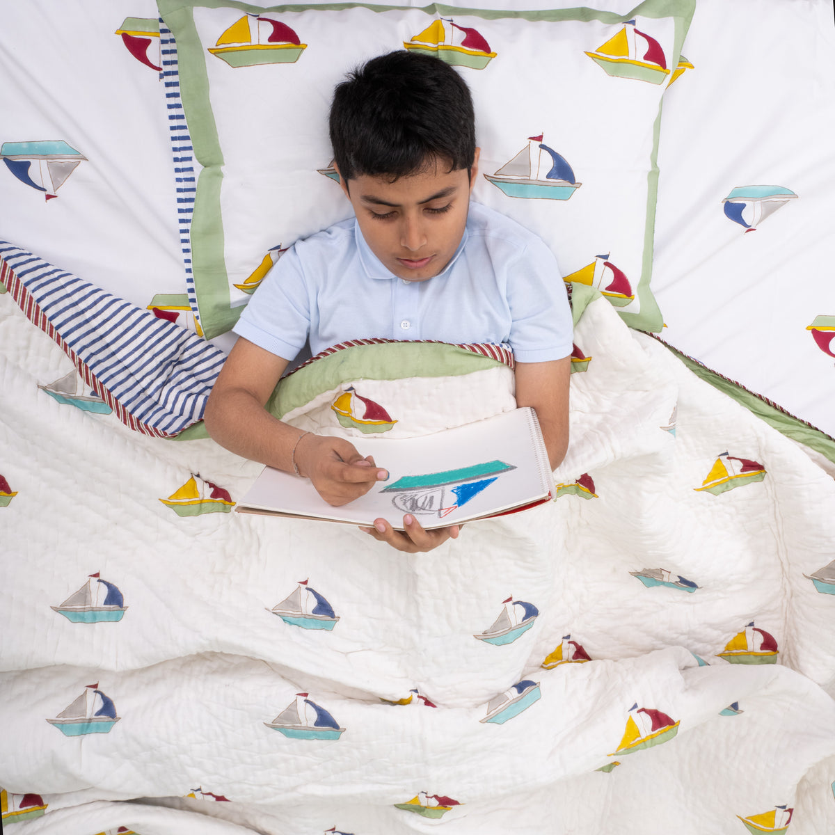 Float The Boat Reversible Kids Quilt