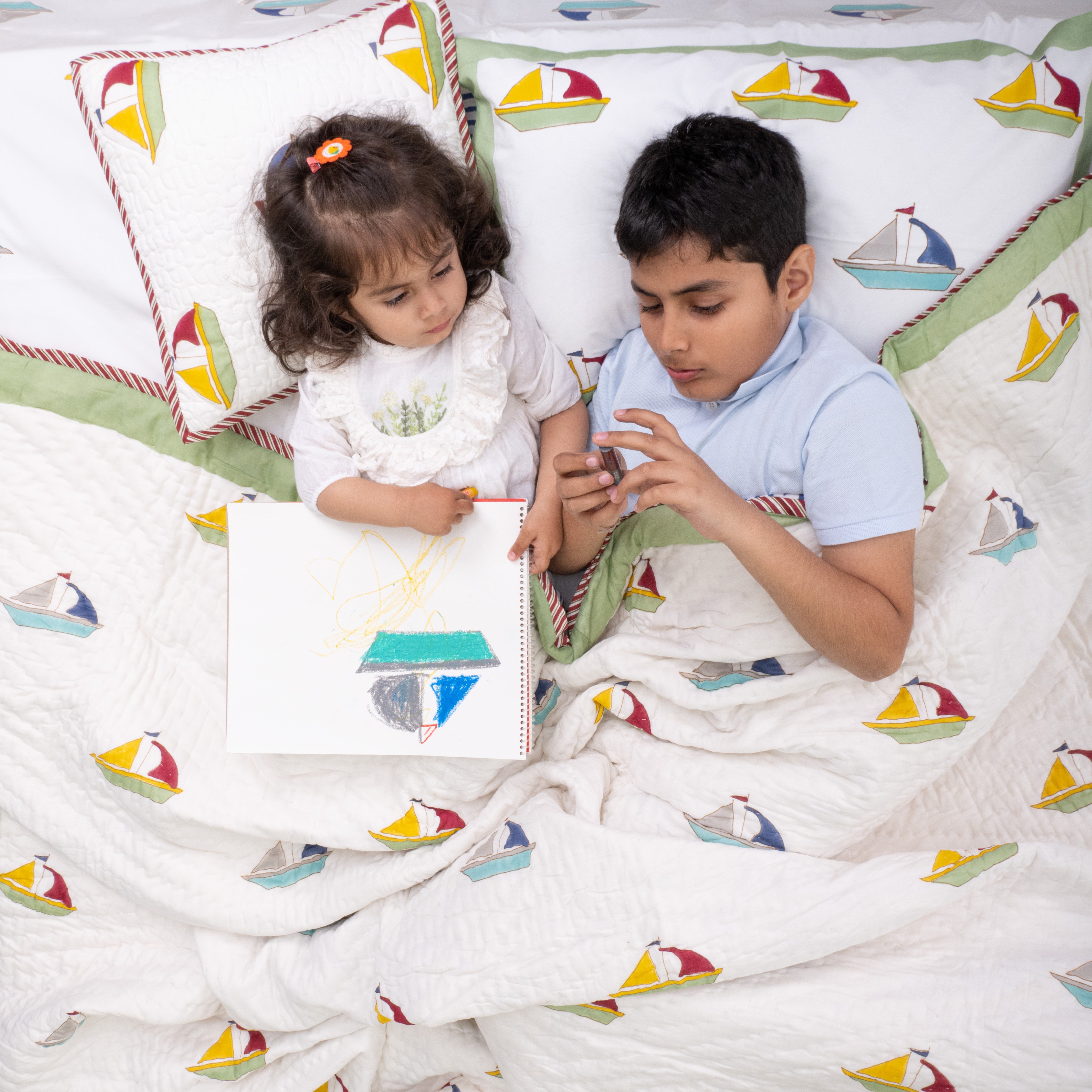 Float The Boat Reversible Kids Quilt