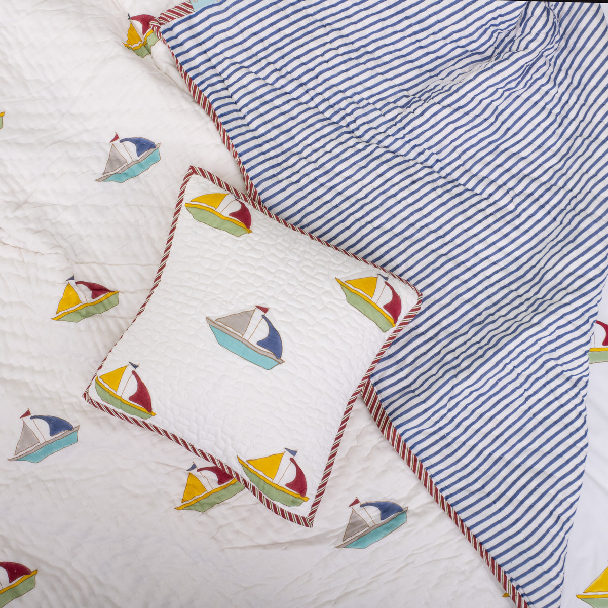 Float The Boat Reversible Kids Quilt