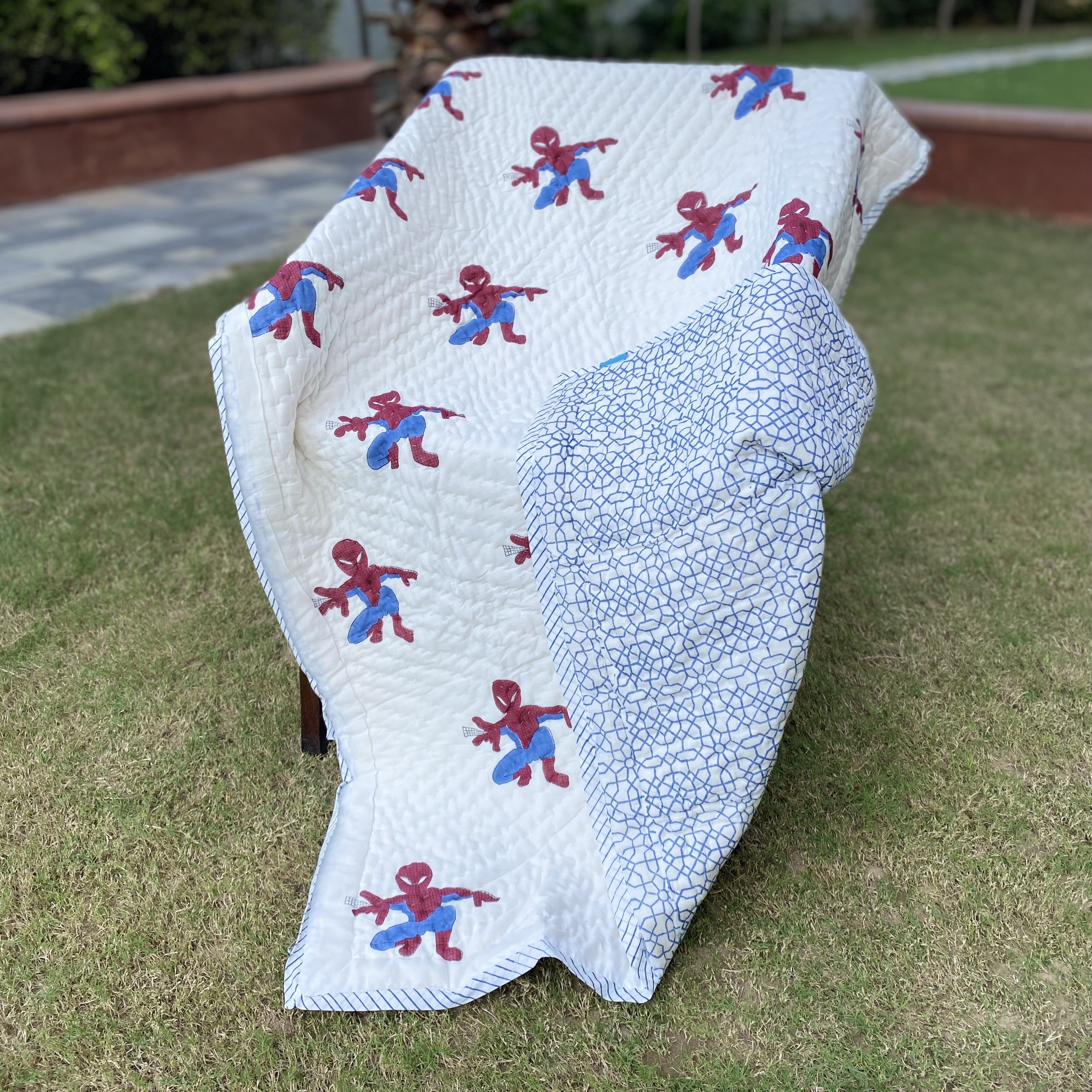 Spidey Reversible Kids Quilt