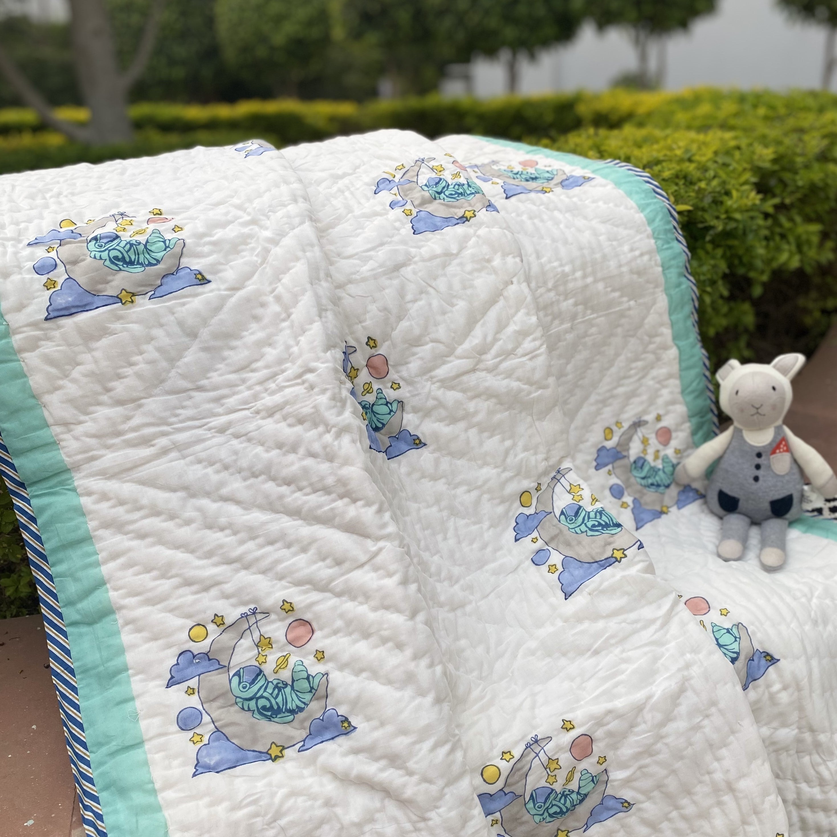 Angel on The Moon Reversible Kids Quilt